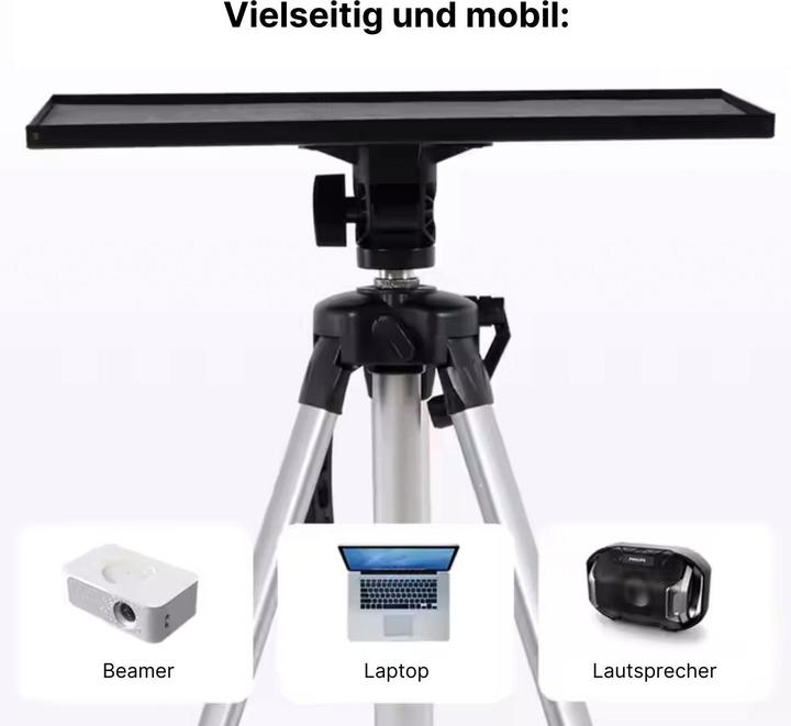 Produktbild Hermex Projektorständer Beamerhalterung Teleskopstativ Laptopständer (Standfuss)