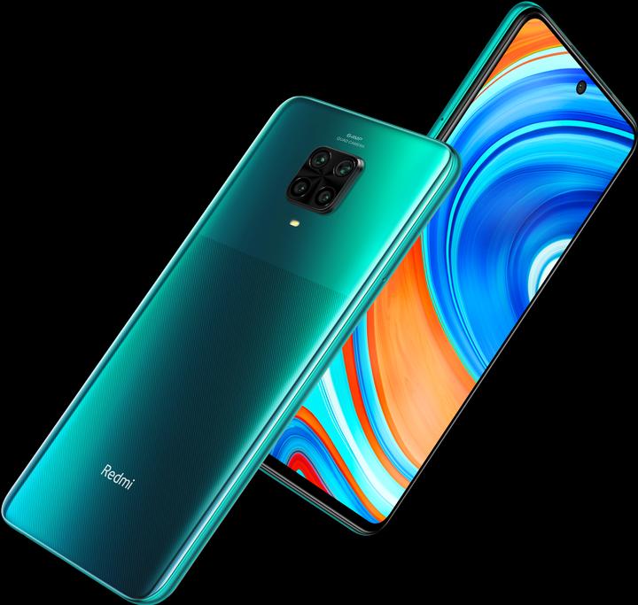 Produktbild Xiaomi Redmi Note 9 Pro (64 GB, Tropical Green, 6.67", Dual SIM + SD, 64 Mpx, 4G)