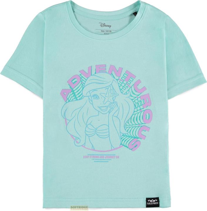 Produktbild Difuzed Disney Fearless Princess (Kids) - Ariel Girls Short Sleeved T-Shirt - 134/140 (134)