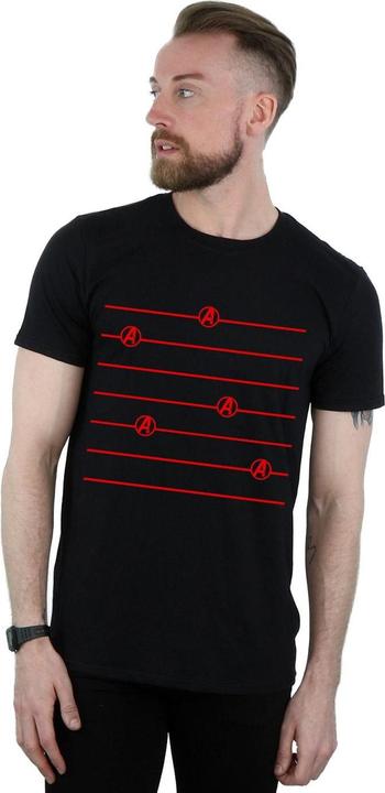 Immagine prodotto Avengers Endgame Logo Stripes Maglietta Uomo (M)