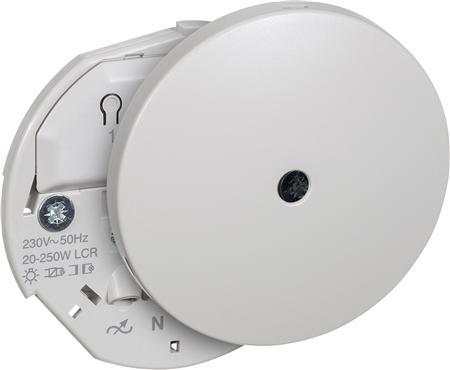 Immagine prodotto LK Lysdaemper lampeudtag 250W universale, rotonda Ø80mm, ' IHC® Wireless 230V AC, lysegrå.