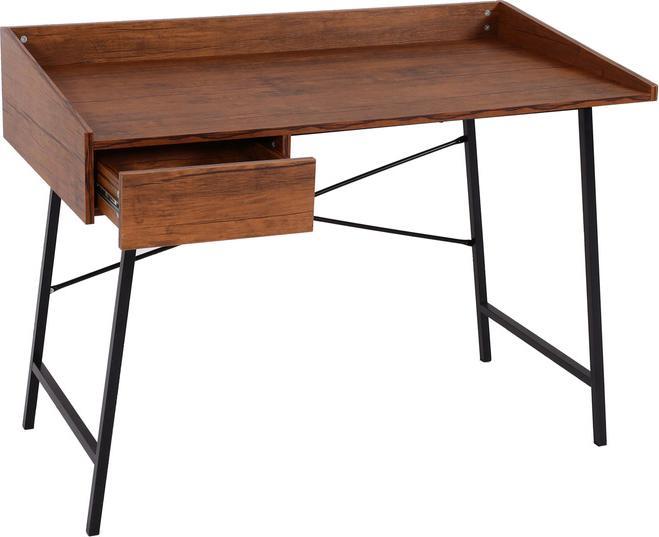 Produktbild Swisshandel24 Schreibtisch HWC-J97, Bürotisch Computertisch, Schublade 3D-Struktur 98x114x60cm FSC-zertifiziert (98 x 114 x 60 cm)