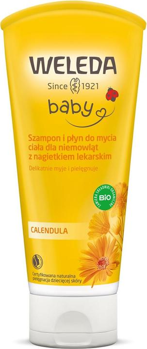 Weleda Baby Calendula Shampoo And Body Wash (200 ml, Flüssiges Shampoo)