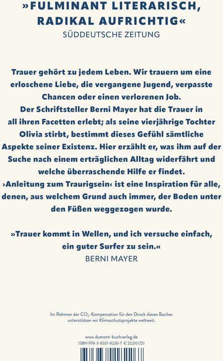 Produktbild Anleitung zum Traurigsein (Deutsch, Mayer, Berni, 2023)