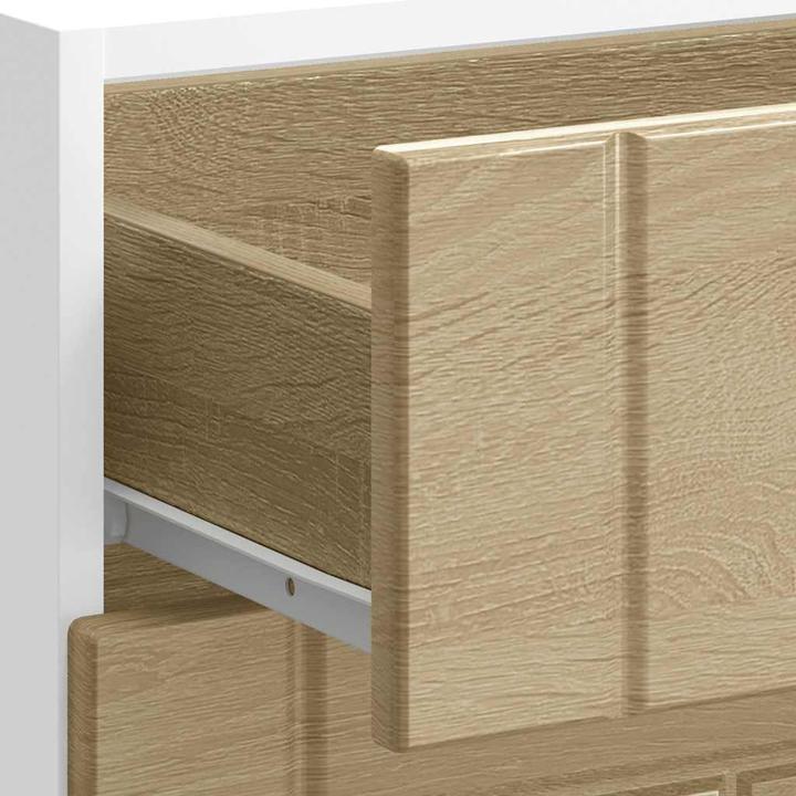 Produktbild VidaXL Küchen-Unterschrank Lucca Sonoma-Eiche Holzwerkstoff Spülenunterschrank (60 x 46 x 81.5 cm)