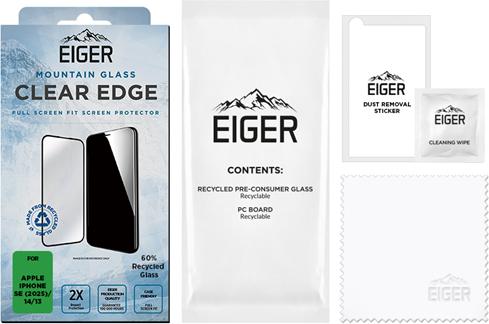 Actual product image Eiger Mountain Glass Clear Edge (1 Piece, Apple iPhone 16e)
