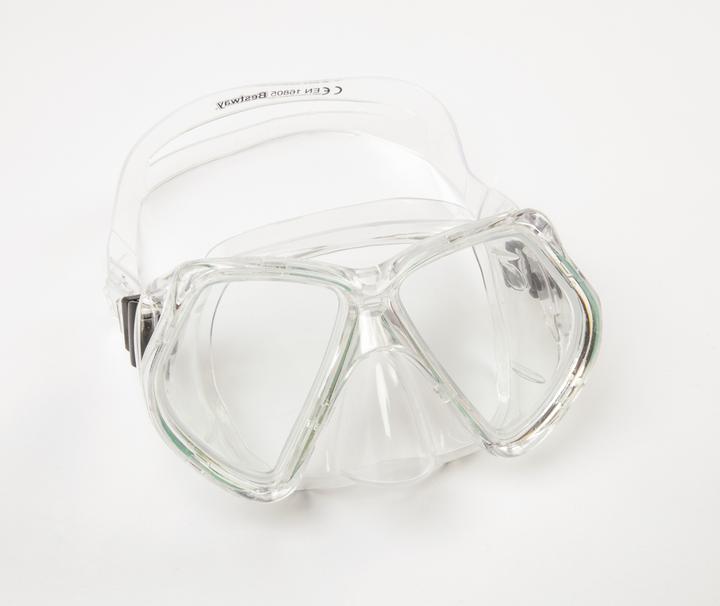 Actual product image Bestway Adult Omniview Dive Mask, Child, Full face mask, Freediving, Tempered glass, Blue, Red, Yell