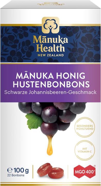 Manuka Health MGO 400+ Manuka Lutschbonbons Schwarze Johannisbeere 100 g (1 Stück, Tabletten, 100 g)