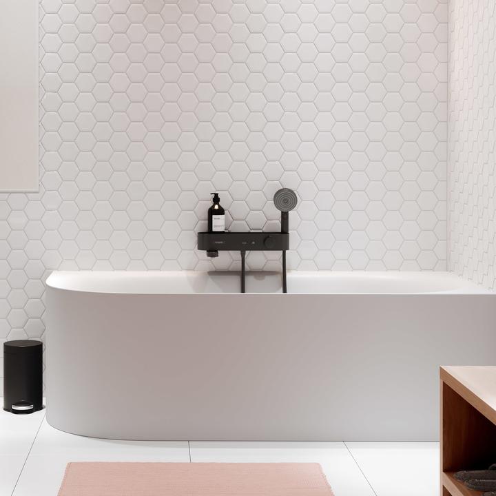 Actual product image hansgrohe HG bath tub therm SHOWERTABLET SELECT 400 exposed, DN 15 matt black