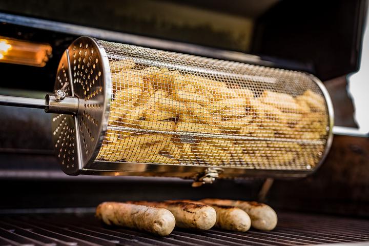 Immagine prodotto Grillfürst Cestello per spiedo rotante / cestello per girarrosto