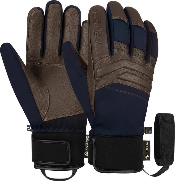 dress blue-coffee brown