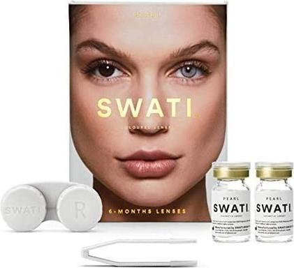 Actual product image Swati Colored Contact Lenses 1 Month - Pearl (Pearl)