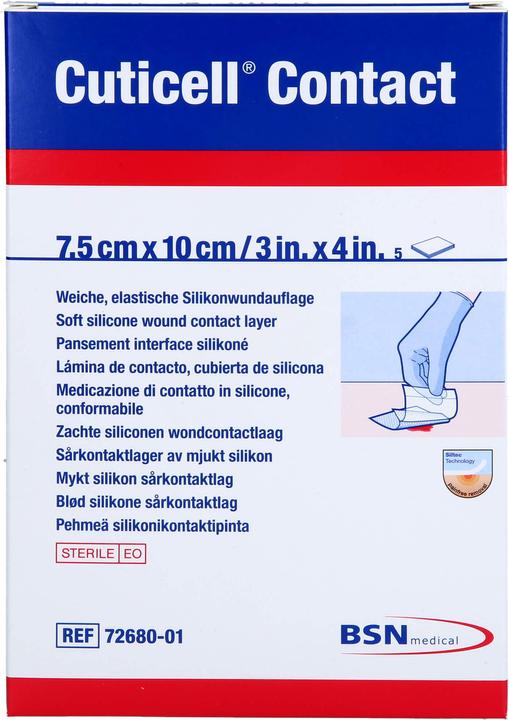 Immagine prodotto BSN Contact Silikonwundauflage 7.5x10cm (5 x)
