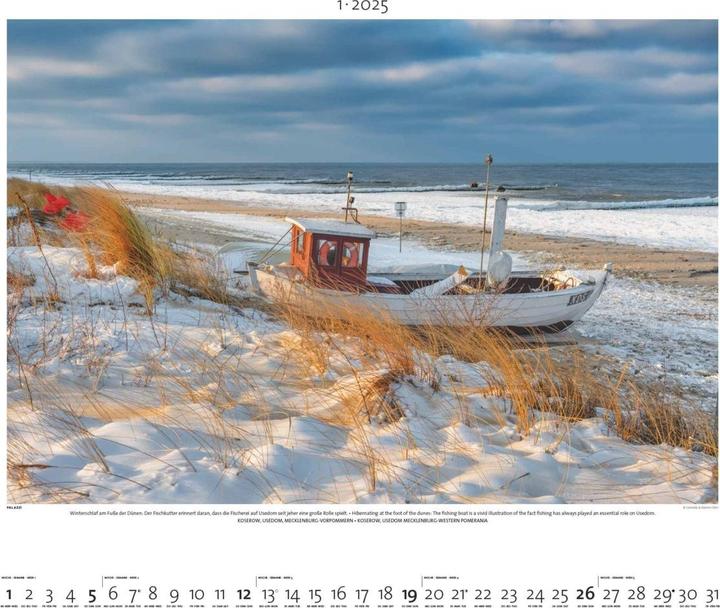 Produktbild Nordisches Licht 2025 - Bild-Kalender - Poster-Kalender - 60x50 (50 x 60 cm, Harter Einband, Deutsch)
