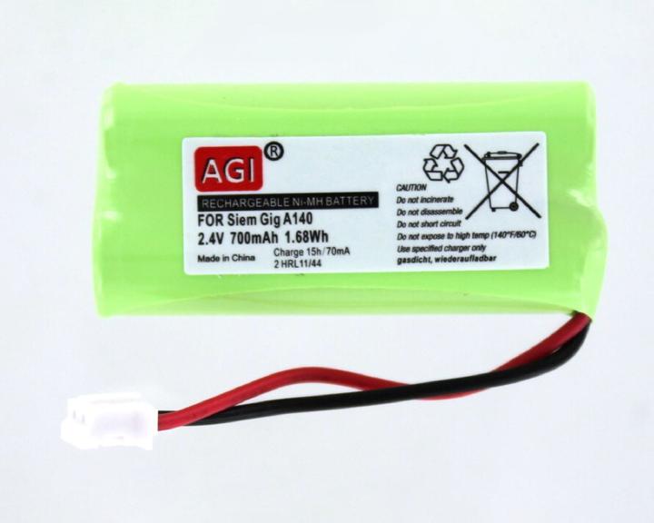 Immagine prodotto AGI 1395 - Batteria - TELE 2 DECT-4 - Verde - Nickel Metal Hydride (NiMH) - 650 mAh - 2.4