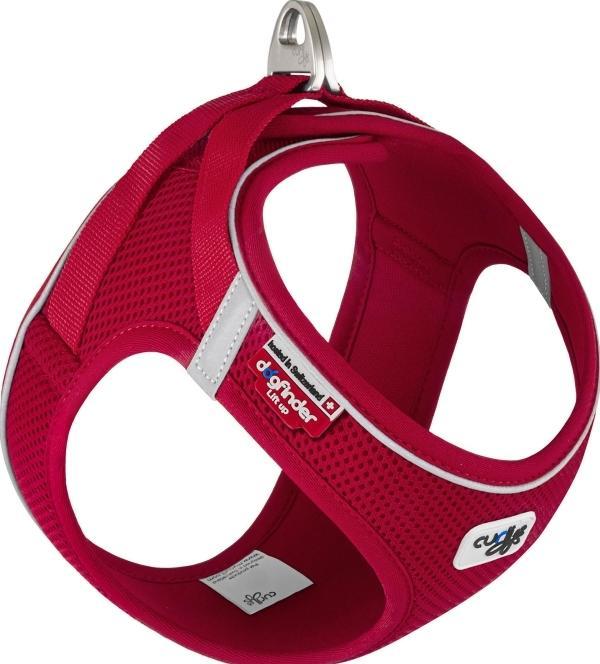 Actual product image Curli Magnetic Vest Dog Harness Air-Mesh Red L (L, Dog, General)