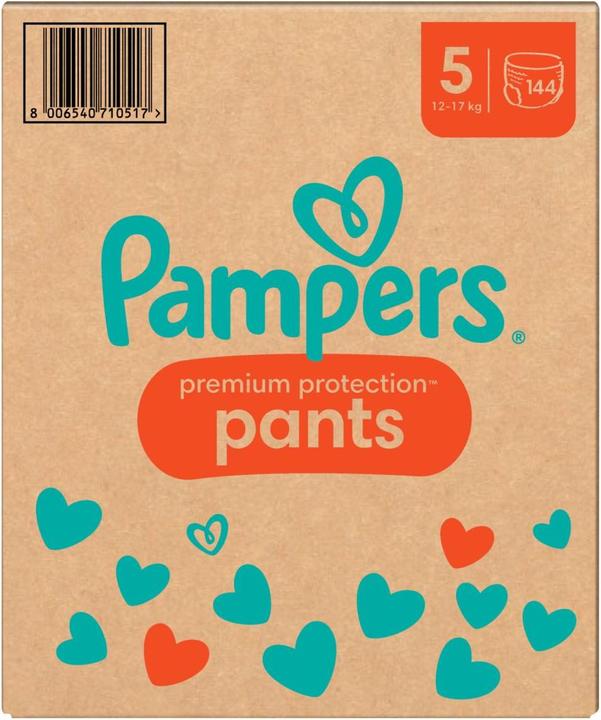 Immagine prodotto Pampers Premium Protection Pants (Dimensione 5, Pacco mensile, 144 Pezzo/i)