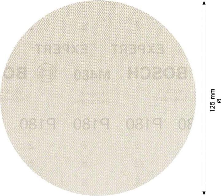 Produktbild Bosch Professional Zubehör EXPERT M480 Schleifnetz für Exzenterschleifer, 125 mm, G 180, 5 Stück (180)