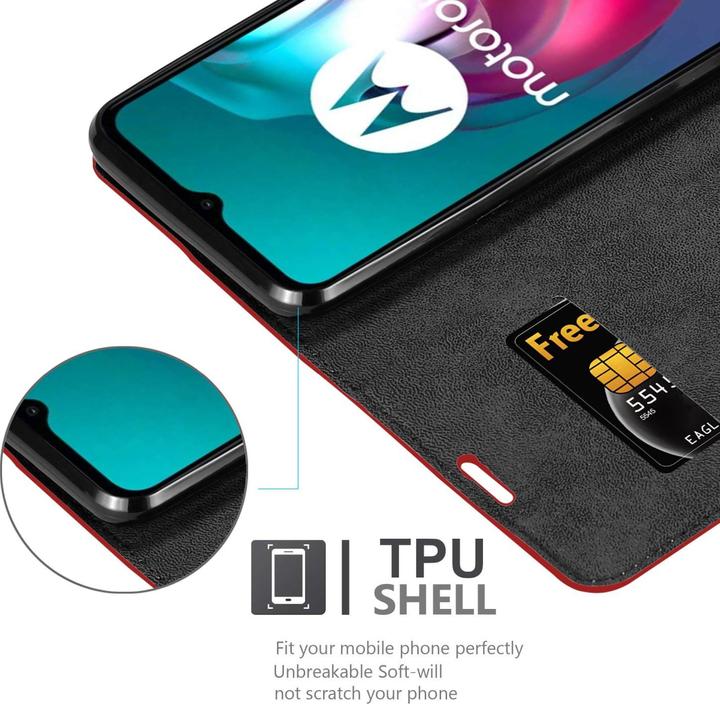 Produktbild Cadorabo Book Invis. Magnet Hülle (Motorola Moto G10, Motorola Moto G30)