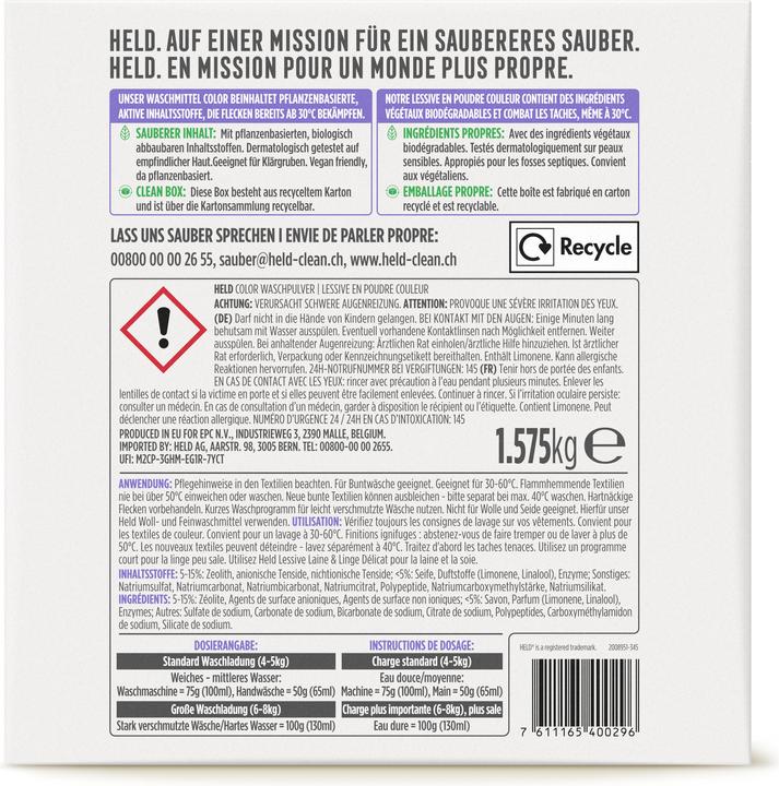Produktbild Held Buntwaschmittel Colora (21 Waschgänge, Waschpulver)