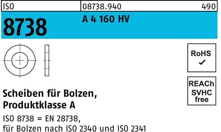 Produktbild Scheibe ISO 8738 f.Bolzen 16 A 4 160 HV