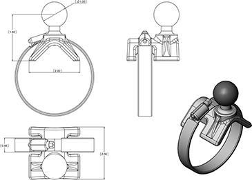 Actual product image RAM Mounts RAM Mount Strap Base Gopro