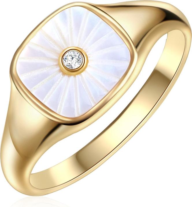 Immagine prodotto Glanzstücke München Donna Argento Cubico Zirconia Madreperla Oro Giallo - 29033 (54, 925 Argento)