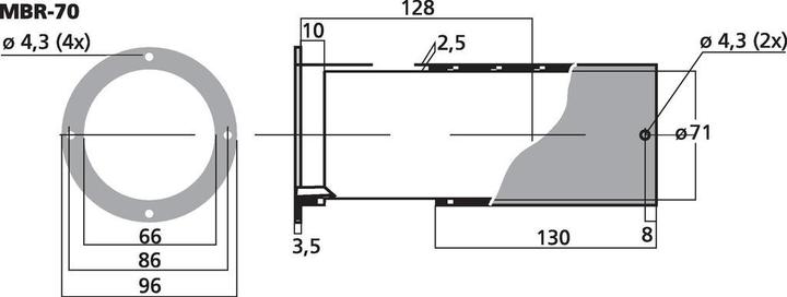 Immagine prodotto Monacor Tubo bass reflex SV=34
