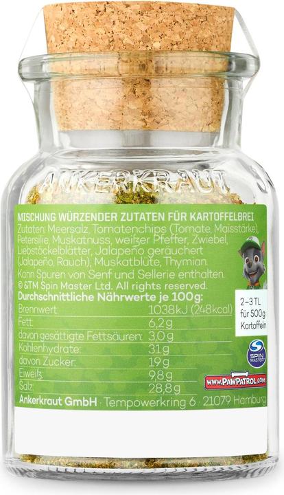 Produktbild Ankerkraut Gewürze Gewürz Kartoffelbrei Paw Patrol «Rocky» 80 g (489 g)