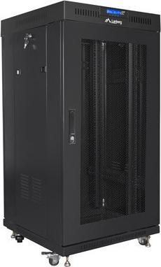 Produktbild Lanberg Free-standing cabinet 19 inches 22U perforated doors LCD (Flat pack) V2 black (22 HE, 19 Zoll Rack)