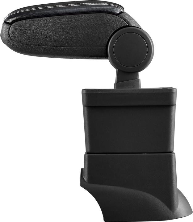 Actual product image Pro-Tec Centre armrest Fiat 500 with storage compartment imitation leather black with white stitching