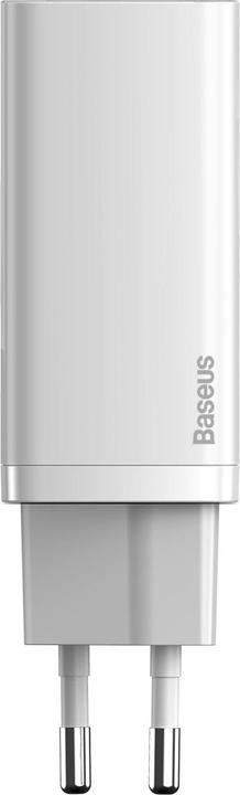 Actual product image Baseus GaN2 Lite Quick ChargerC+U 65W EU White (65 W)