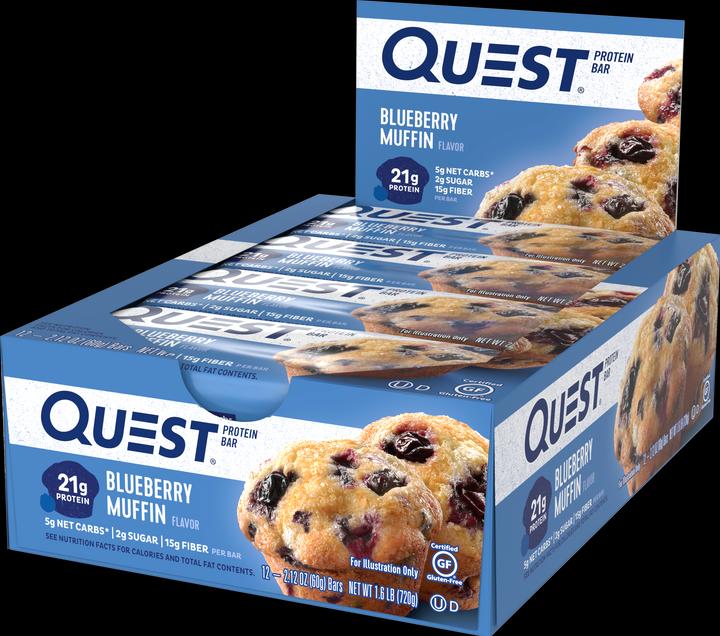 Produktbild Quest Nutrition Bar (Blueberry Muffin, 12 Stk., 720 g)