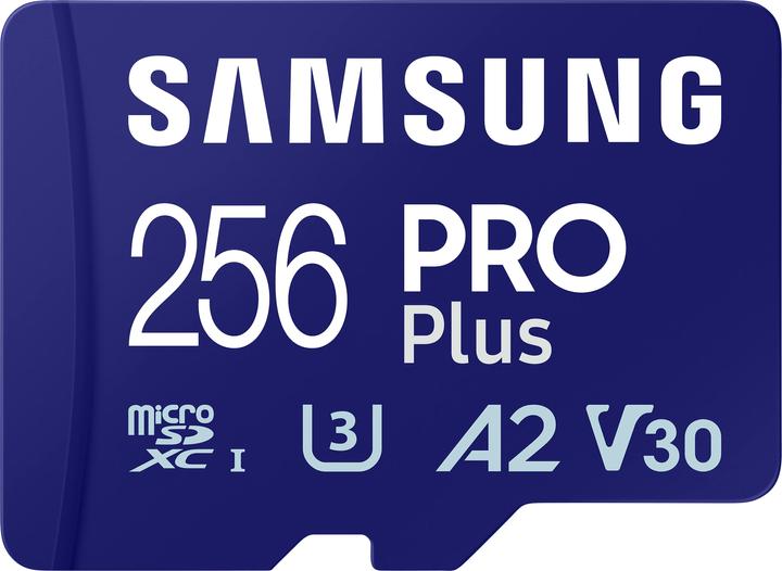 Samsung PRO Plus (256 GB, microSDXC, U3, UHS-I)