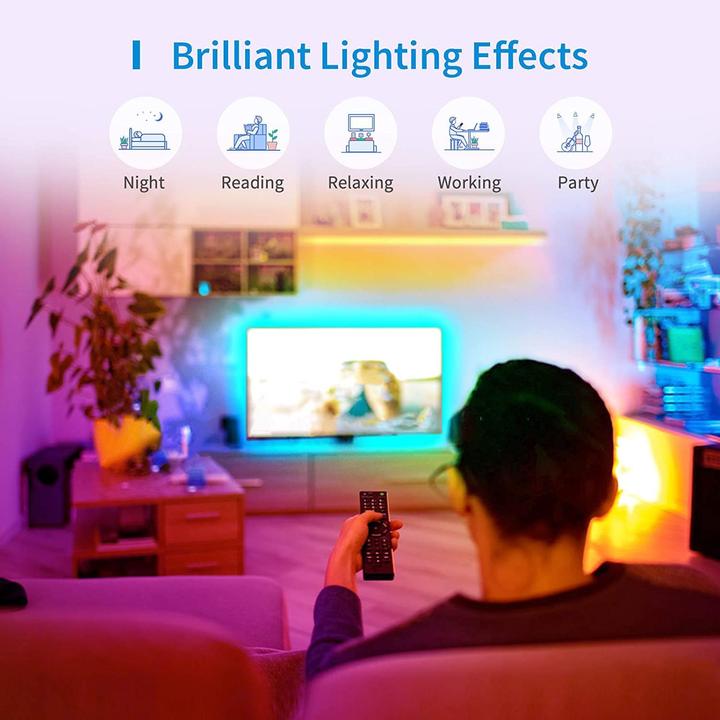 Image du produit Meross Bandes de LED (Multicolore, 200 cm, Intérieur)