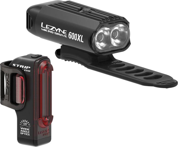 Produktbild Lezyne Micro Drive/Strip Pair (600 lm, 150 lm)