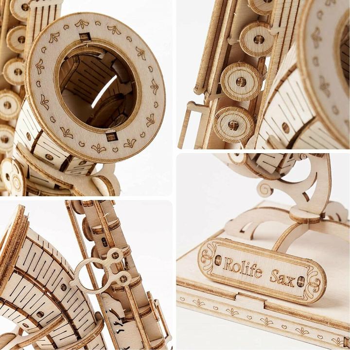 Image du produit Robotime Rolife Puzzle 3D en bois Saxophone 136 pièces (136 pièces)