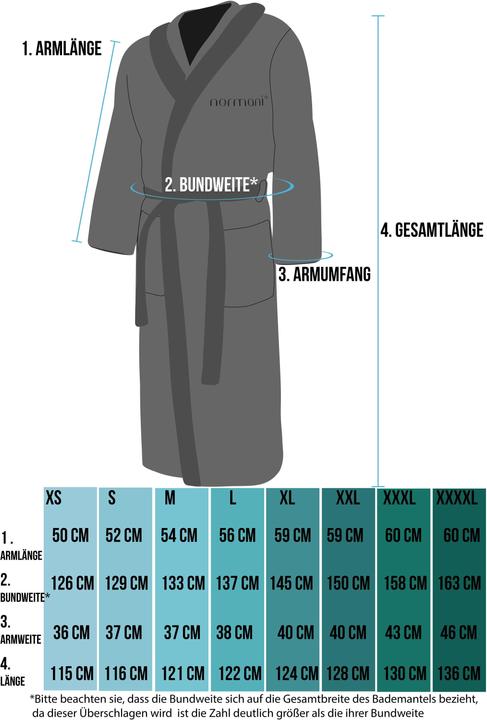 Actual product image Normani Unisex cotton bathrobe Rob (S)