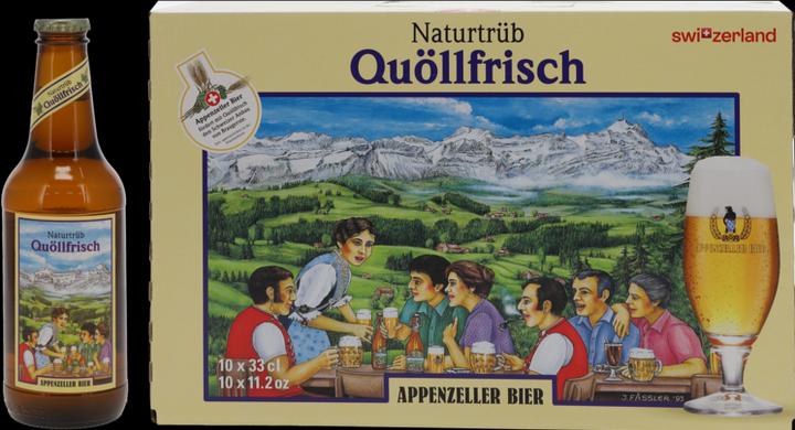 Image du produit Appenzeller Bier Quöllfrisch naturellement trouble (1 x 33 cl)