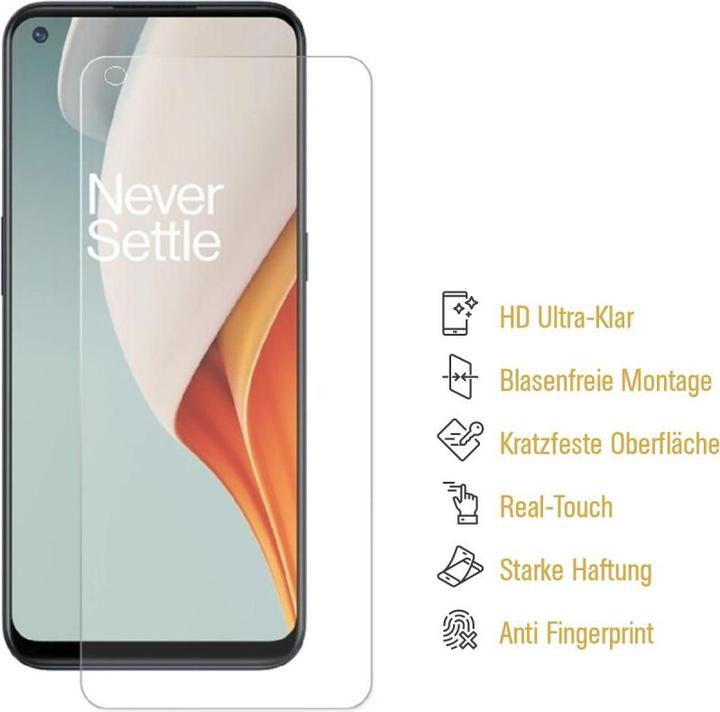 Produktbild Protectorking 3x Panzerfolie Anti-Shock HD Klar (3 Stück, OnePlus Nord N100)