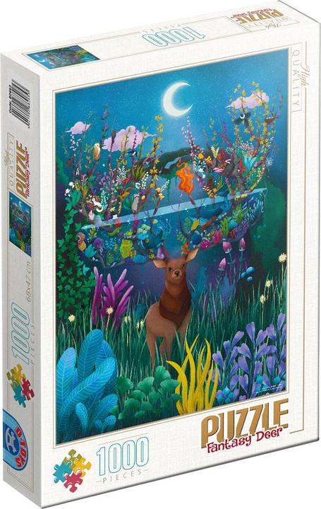 Immagine prodotto D-Toys Puzzle 1000 pieces - Demeter Brigi - Fantasy Deer (1000 pezzi)