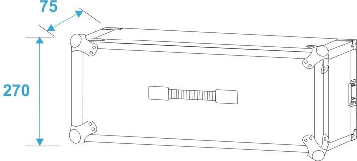 Produktbild Roadinger Effektrack CO DD 5HE tief (19" Case)