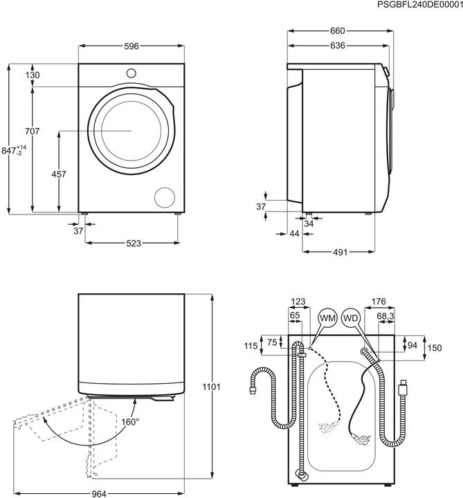 Nährwerte und Zutaten AEG AWF9410 (9 kg, Links)