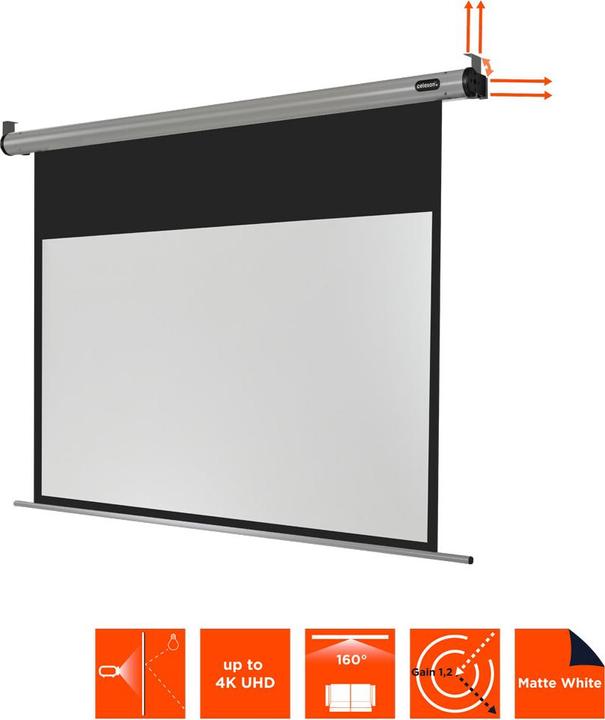 Productafbeelding Celexon Home Cinema elektrisch scherm - Scherm - Plafondmontage mogelijk, geschikt voor wandmontage. (103.54", 16:9)