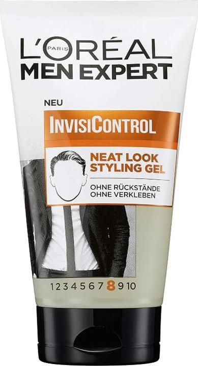 Image du produit L'Oréal Paris L'Oréal Expert Homme, Invisicontrol look ordonné, gel coiffant, 150 ml (Gel coiffant, 150 ml)