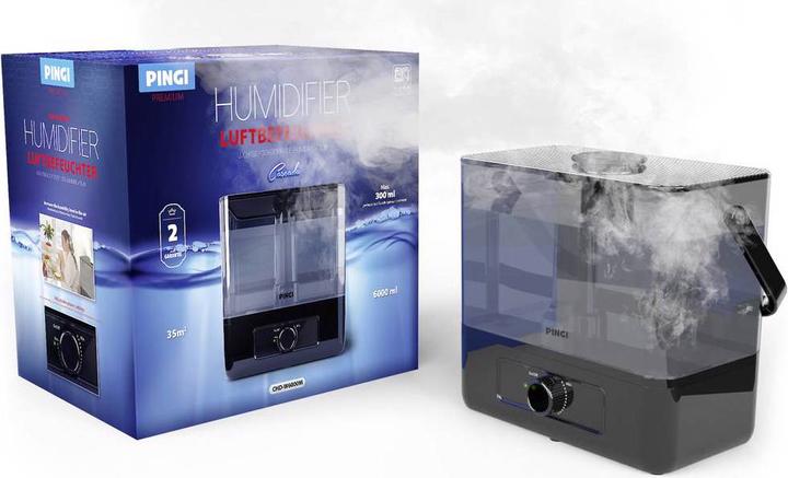 Produktbild Pingi Ultraschall Luftbefeuchter CASCADA PREMIUM, 6 l (35 m²)