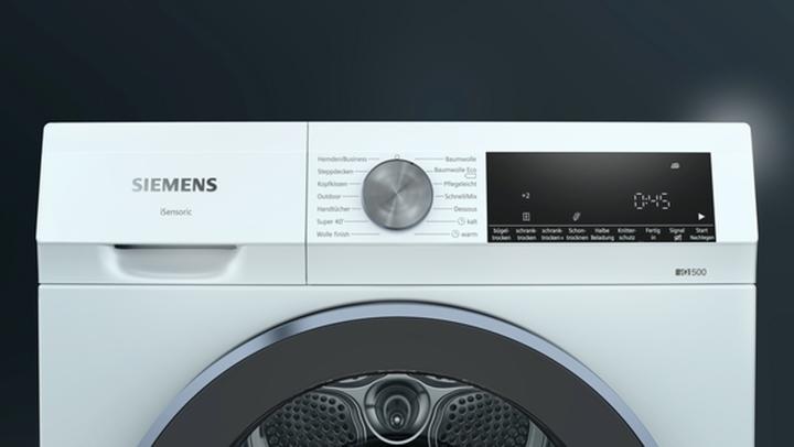 Actual product image Siemens WQ 41 G20 G0 Heat Pump Dryer A++ 9kg white (9 kg, Right, EU plug)