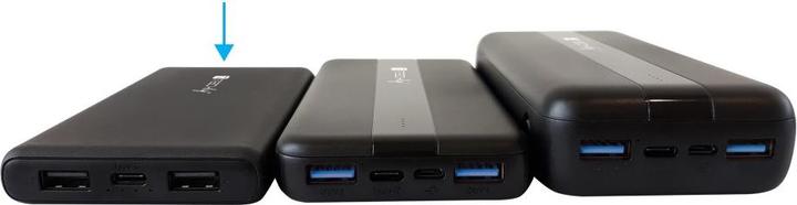 Produktbild Techly Power Bank Charger 10000mAh 2x USB 1x USB-C with USB-C Cable (10000 mAh, 10 W, 37 Wh)