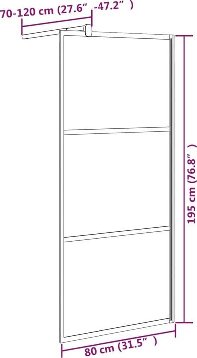 Immagine prodotto VidaXL Cullen (80 cm, 80 cm, 195 cm)
