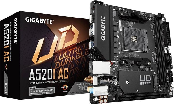 Image du produit Gigabyte MB A520I (AM4, AMD A520, Mini-ITX)
